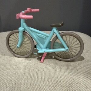FISHER PRICE Loving Family‎ Dollhouse BIKE BICYCLE Blue Outdoor Fun Rolls Stand